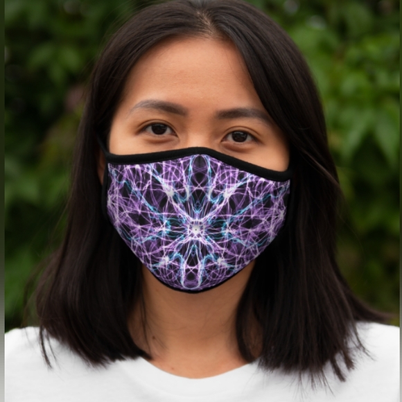 Psychedelic Purple 💜 Reusable Face Mask - Picture 2 of 3